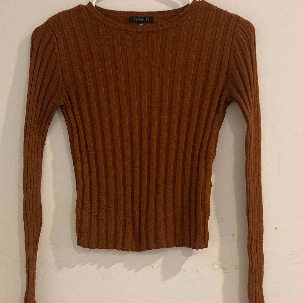 Dynamite Ribbed Knit Top XS